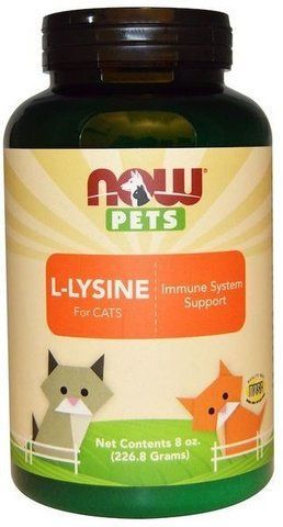 Лизин для кошек Now Foods Now Pets L-Lysine for Cats 226.8 g (NOW-04450) 828816 фото