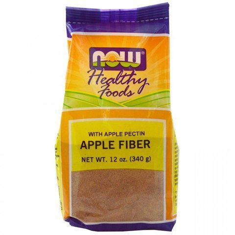 NOW Foods APPLE FIBER POWDER 12 OZ Яблучний пектин 520629 фото