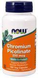 NOW Foods Chromium Picolinate 200 mcg, 100 Veg Capsules 684879 фото