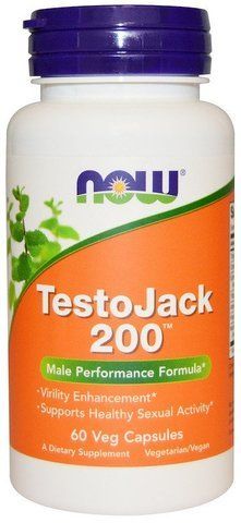NOW Foods TESTO JACK 200 EXTRA STR 60 VCAPS тестостеронового комплекс 523327 фото