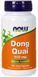 NOW Foods Dong Quai 520 mg 100 caps (Дягиль лікарський) 416747 фото 1