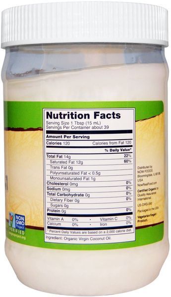 NOW Foods Coconut Oil 591 ml 417179 фото