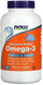 Now Foods Omega-3 180 EPA / 120 DHA Омега-3 200 гелевих капсул 841225 фото 1