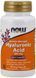 NOW Foods Hyaluronic Acid Double Strength 100 mg Veg Capsules 60 caps 416649 фото 1