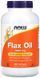 Now Foods Flax Oil with Essential Omega-3's, 1,000 mg, 250 Softgels (NF1772) 634735 фото 1