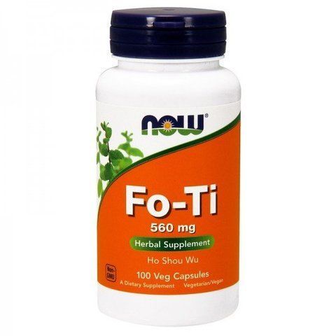 Now Foods Fo-Ti Ho Shou Wu 560 mg Горець багатоквітковий 100 капсул 792538 фото