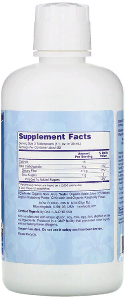 Now Foods Organic Noni Super Fruit Juice Сік Ноні 946 мл 792539 фото