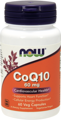 Now Foods CoQ-10, 60 mg, 60 Veg Capsules 685137 фото