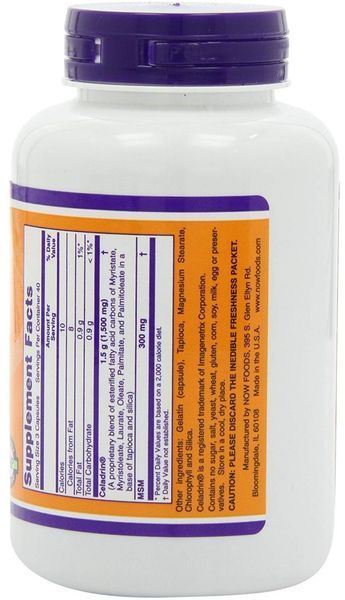 NOW Foods Celadrin & MSM 500 mg Capsules 120 caps 416591 фото