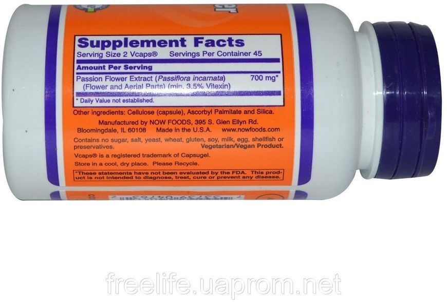 NOW Foods Passion Flower 350 mg 90 veg caps 418125 фото