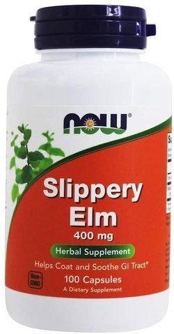 NOW Foods SLIPPERY ELM 400 mg 100 CAPS Слизький в'яз 523294 фото