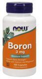 NOW Foods BORON 3 mg 100 CAPS Бор 520641 фото