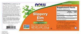 NOW Foods SLIPPERY ELM POWDER 4 OZ Скользкий вяз 523295 фото