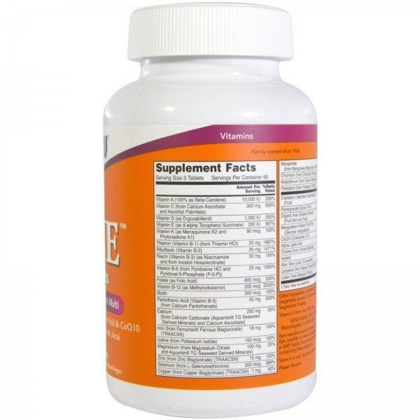 NOW Foods Eve Tablets Superior Women's Multi Вітаміни для жінок 180 таблеток 775517 фото