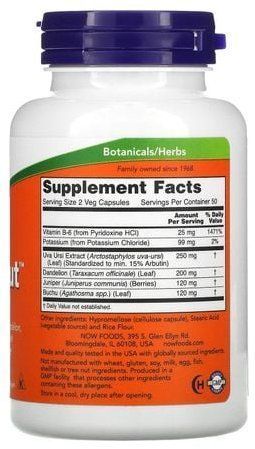 NOW Foods WATER OUT 100 VCAPS Водный балланс 523363 фото