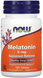 Now Foods Melatonin Мелатонін 5 мг 120 таблеток 1045082 фото 1