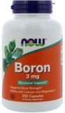 NOW Foods Boron 3 mg 250 caps (Бор) 416718 фото