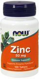 NOW Foods ZINC GLUCONATE 50 mg 100 TABS Цинк глюконат 523365 фото