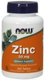NOW Foods ZINC GLUCONATE 50 mg 250 TABS Цинк глюконат 523366 фото