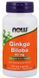 NOW Foods Ginkgo Biloba, 60 mg, 120 Veg Capsules 685191 фото 1