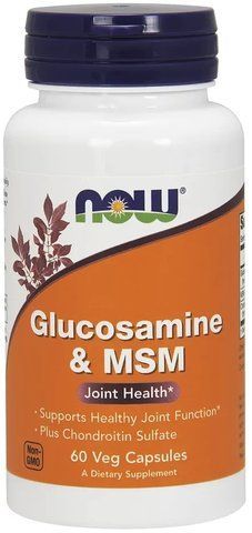 NOW Foods Glucosamine MSM, 750 / 250mg, 60 Veg Capsules 685192 фото