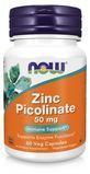 NOW Foods Zinc Picolinate 50 mg&nbsp;60 veg caps Цинк пиколинат 523369 фото