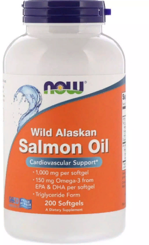 Now Foods Wild Alaskan Salmon Oil, 200 Softgels (NF1674) 685588 фото