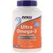 Now Foods Ultra Omega 500 EPA/250 DHA, 180 Fish Softgels (NF1665) 685591 фото 1