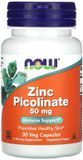 NOW Foods Zinc Picolinate 50 mg 30 veg caps Цинк пиколинат 1417553 фото