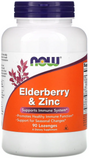 Now Foods Elderberry and Zinc Бузина и цинк 90 леденцов 1158638 фото