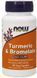 NOW Foods TURMERIC & BROMELAIN 90 VCAPS Куркума и бромелайн 523606 фото 1