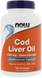 Now Foods Cod Liver Oil 1.000 mg Риб'ячий жир з печінки тріски 180 гелевих капсул 827412 фото 1