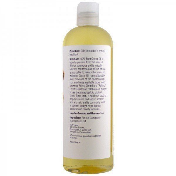 NOW Foods Castor Oil Касторовое масло 473 мл 775666 фото