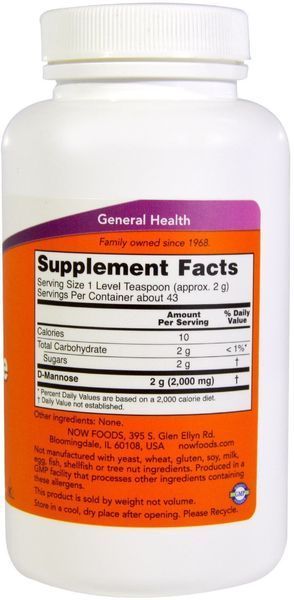 NOW Foods D-Mannose powder 85 g 442322 фото