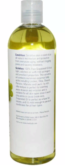 NOW Foods Grapeseed Oil Масло виноградных косточек 118 мл 775668 фото