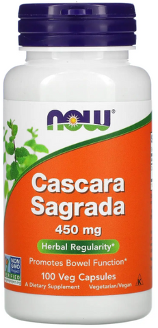 Now Foods Cascara Sagrada Каскара Саграда жостер 1000 мг 250 вегетаріанських капсул 1078687 фото