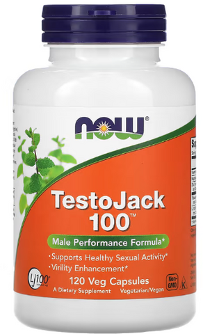 NOW Foods TESTO JACK 100 120 VCAPS тестостеронового комплекс 523324 фото