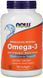 Now Foods Omega-3, Molecularly Distilled, 180 Softgels (NOW-01657) 685396 фото 1