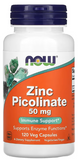 Now Foods Zinc Picolinate 50 mg 120 Veg caps (NOW-01552) 463971 фото